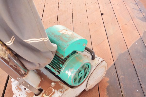 Cedar Deck Sanding in Parker